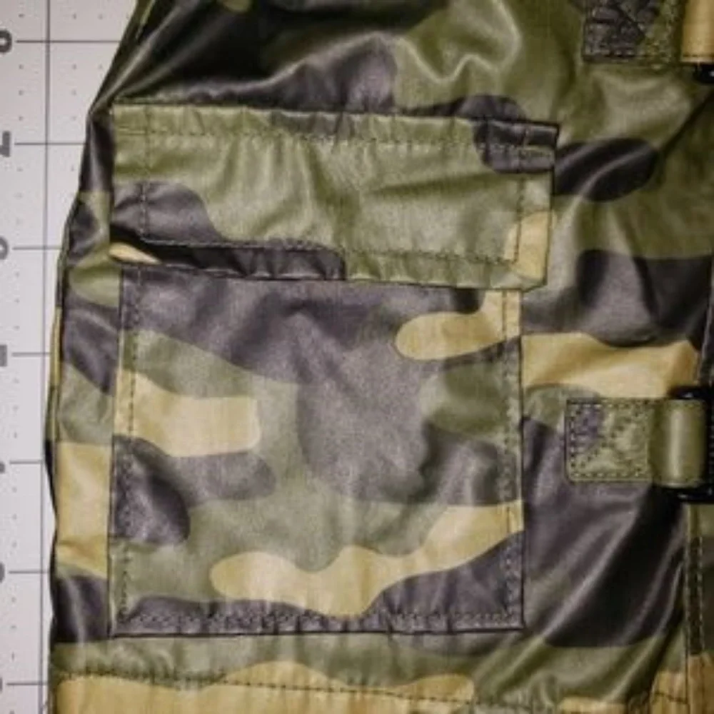 💕OLD NAVY hooded raincoat Camouflage 6-12 months
